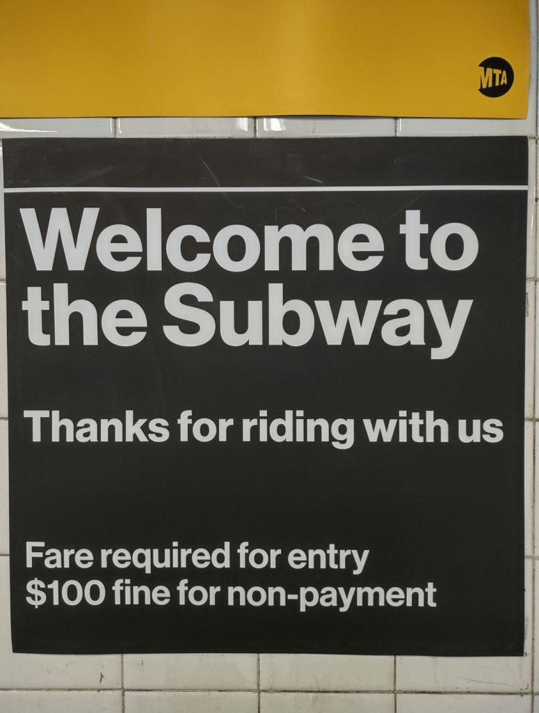 An MTA Sign