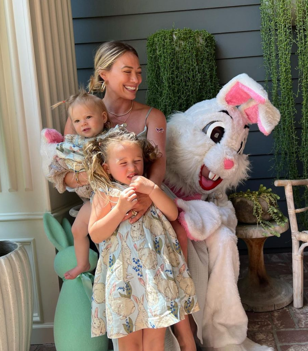 Actress Hillary Duff with Family